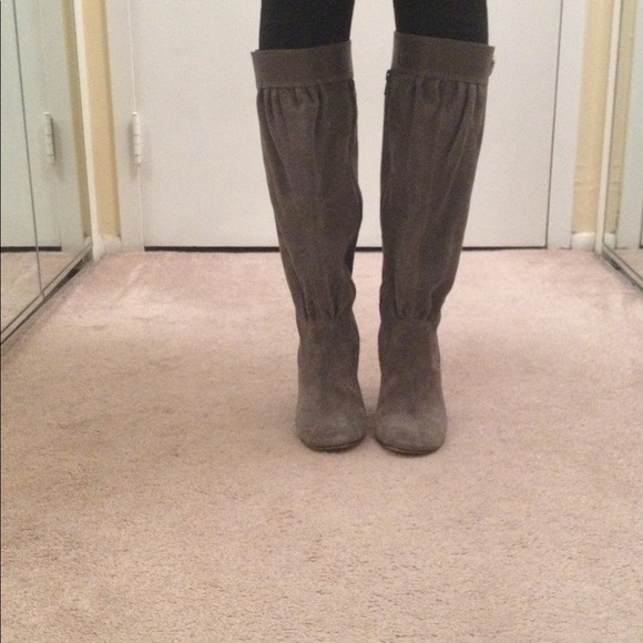Michael Kor’s suede grey boots. - Picture 3 of 5